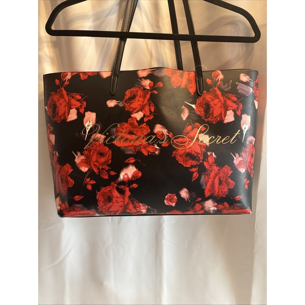 Victoria Secret‎ Floral Tote Rose Flowers Shoulder Weekender Bag Limited Edition